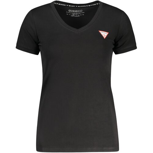 Guess Jeans SHORT SLEEVE T-SHIRT WOMEN BLACK Slike