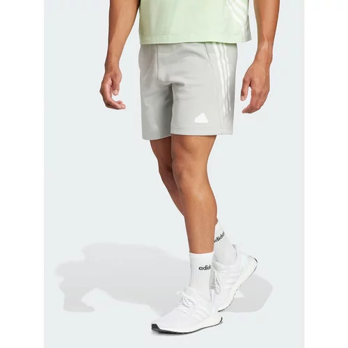 Adidas Športne kratke hlače Future Icons 3-Stripes IR9165 Siva Regular Fit