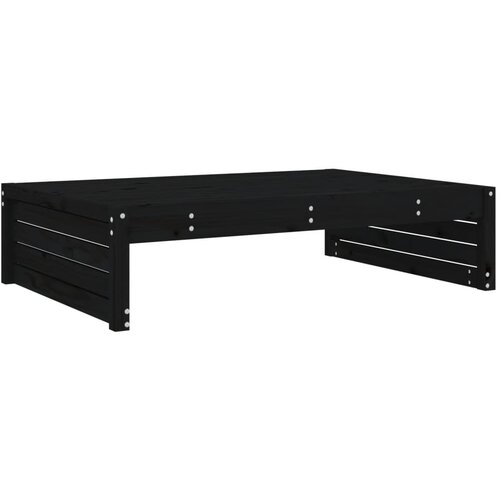 Maison Chic Vrtni stolček - Vrtni stoli za noge črn 120x80 cm trdna borovina JS896, (21877384) Cene