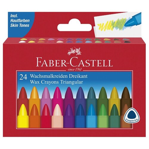 Faber-Castell Vo&amp;scaron;čene barvice Triangular set 24 kosov (vo&amp;scaron;čene barvice) Slike
