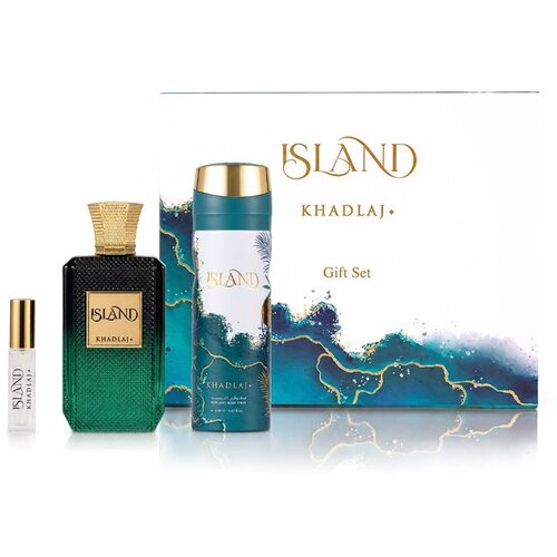 Khadlaj Island Extrait de Parfum 100 ml + DEO VAPO 200 ml + Extrait de Parfum MINI 8 ml (unisex) Cijene