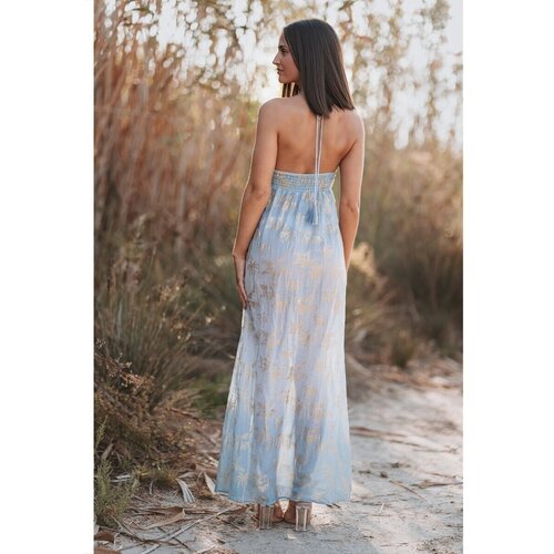 Isla Bonita By Sigris Dolge obleke Dolga Midi Obleka Modra Cene