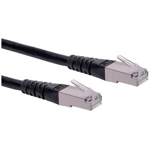 Roline 21.15.1345 RJ45 omrežni kabel\, patch kabel cat 6 s/ftp 2.00 m črna 1 kos, (20420116) Cene