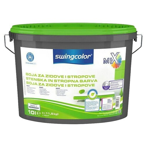 SWINGCOLOR Stenska barva (Bela, Mat, 10 l) Cene