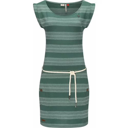 Ragwear Ljetna haljina smaragdno zelena / bijela