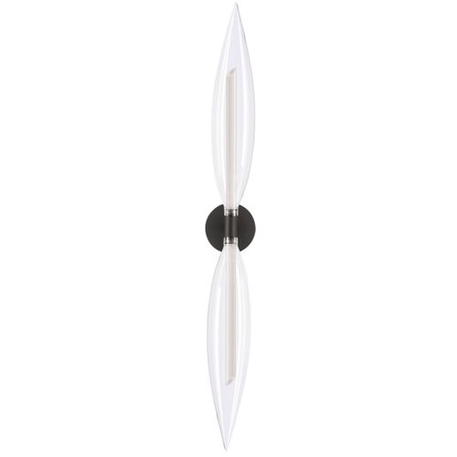  Zidna lampa NORDIC 2xG9/5W/230V crna/prozirna Slike