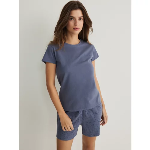 Reserved - Komplet dvodijelne pamučne pidžame - indigo