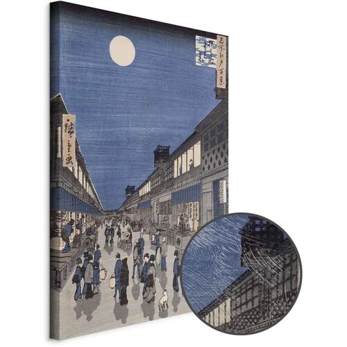  Slika - Utagawa Hiroshige – Night time view of Saruwaka Street 80x120 Premium Print Cene