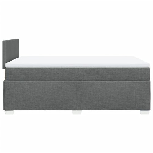  box spring s madracem tamnosivi 120 x 190 cm tkanina Slike