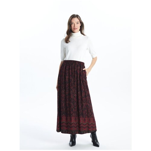 LC Waikiki Lcw Elastic Waist Patterned Women's Skirt Slike