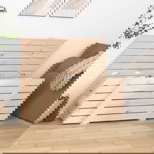 VidaXL Kutija za pohranu 91x40 5x42 cm od masivne borovine Slike