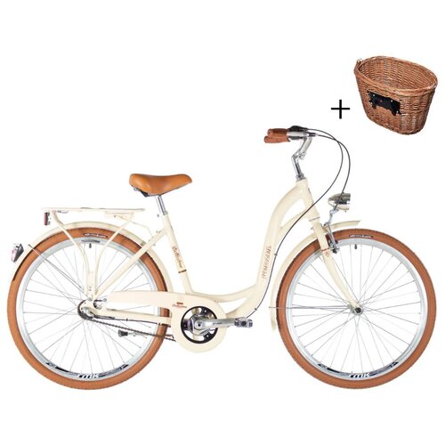  BICIKL KENZEL BELLISSIMA CLASSIC 28" gradski bicikl - Bež - 28" Cene