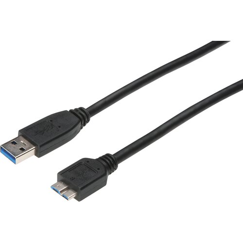 Digitus USB kabel USB 3.2 gen. 1 (USB 3.0) USB-A vtič\, USB-mikro-B 3.0 vtič 1.00 m črna AK-300116-010-S, (20414843) Cene