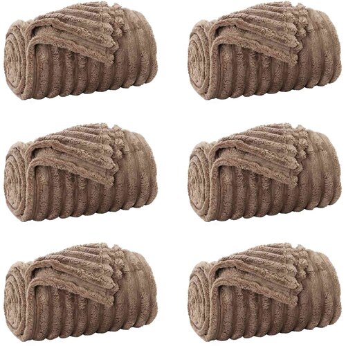  Pokrivači za bacanje 6 pcs Kamel 200 x 150 cm Runo Slike