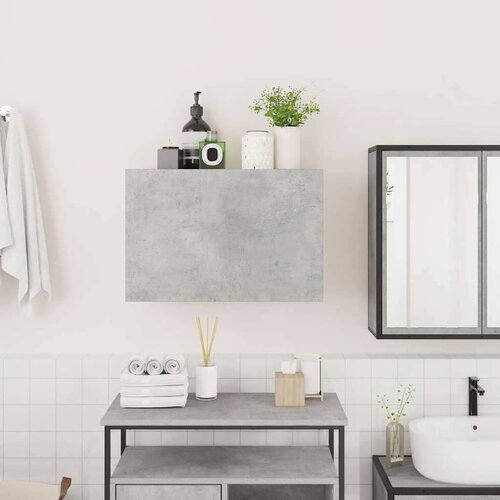vidaXL Kupaonski zidni ormarić beton sivi 60x25x40cm konstruirano drvo Cijene