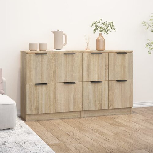  Komoda 2kom boja hrasta sonome 60x30x70cm od konstruiranog drva Cene