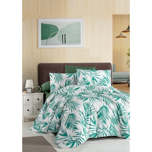 Lessentiel Maison komplet posteljina Rana, 200x220 cm, 220x240 cm, Zelena-Bela Slike