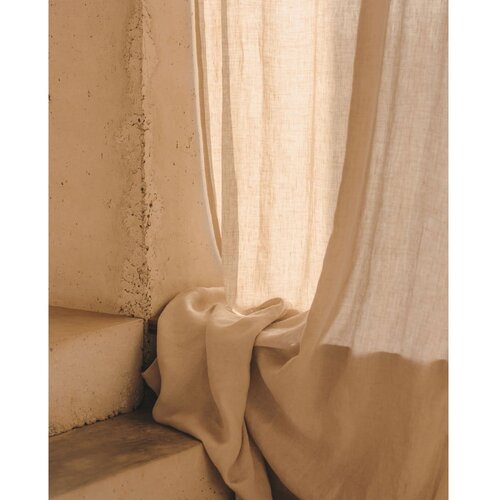 Kave Home Bež zavesa 140x260 cm Mahina &amp;ndash; Slike