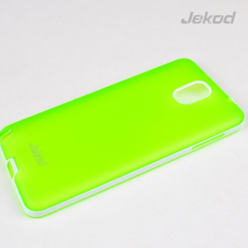 Jekod silikonski ovitek Samsung Galaxy Note 3 N9000 TPU/T zelen z okvirjem + Zaščitna folija Cene