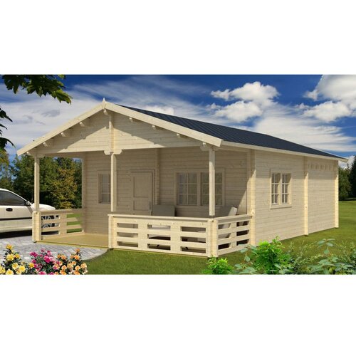Male kuće Drvena kuća TOLEDO D with Sleeping Loft 595 &times; 747 cm sa &scaron;indrom Cijene