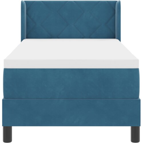 Box Spring Krevet s Madracem Tamnoplavi 80x200 cm Bar&amp;scaron;un Slike
