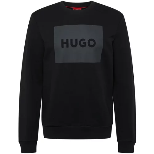 Hugo Sweater majica 'Duragol' tamo siva / crna