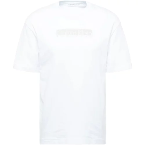 Calvin Klein Majica 'NEW YORK' bež / bijela