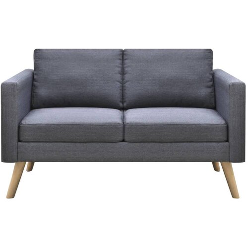 Maison Chic Komplet kavč - Sofa - Kanapeev dvosed in trosed iz blaga temno sive barve, (21727747) Slike