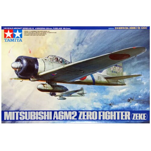 Tamiya model kit aircraft - 1:48 mitsubishi A6M2 zero fighter (zeke) Cene