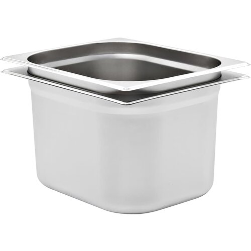 VidaXL Posude Gastronorm 2 kom GN 1/2 200 mm od nehrđajućeg čelika Slike
