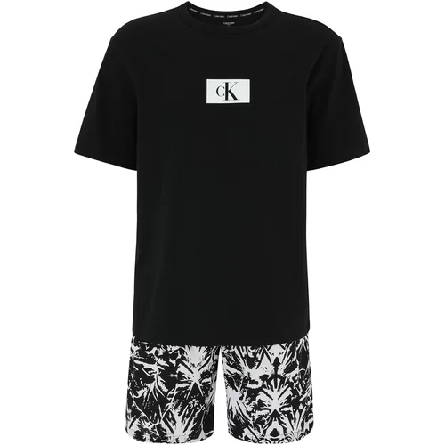 Calvin Klein Underwear Kratka pižama črna / off-bela