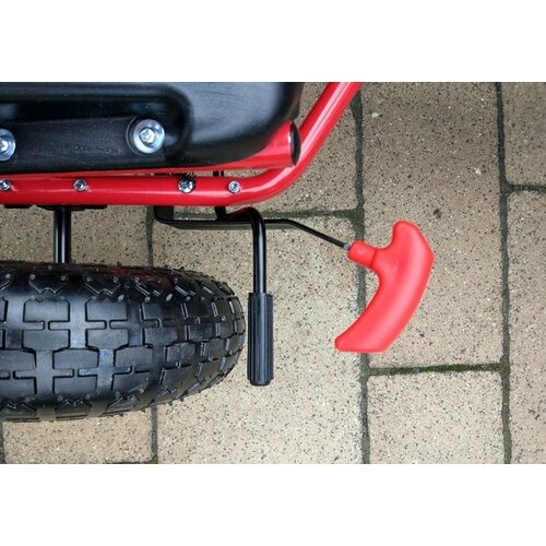  Go-Kart na pedale A-15 s pumpanim kotačima - crveni Slike