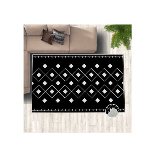 Conceptum Hypnose tepih HM-CRP25-12, Pravougaoni, 160 x 230 cm, Crno-bijeli Cene