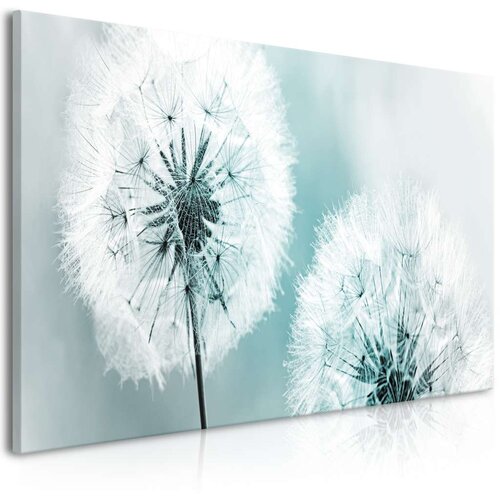  Slika - Fluffy Dandelions (1 Part) Blue Wide 100x45 Slike