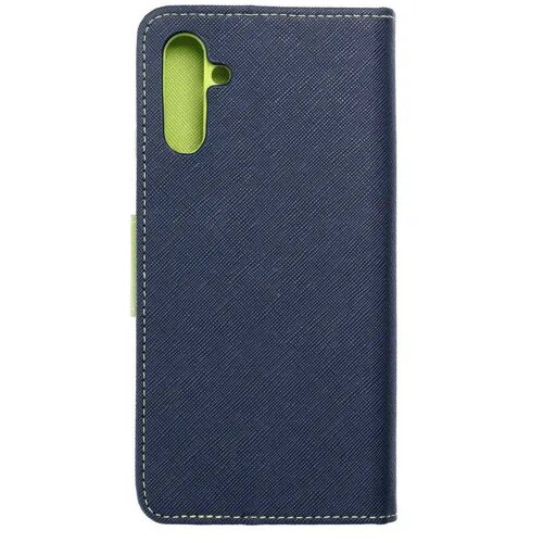FANCY book preklopna torbica za SAMSUNG GALAXY A13 5G / A04S modra/limetina Slike