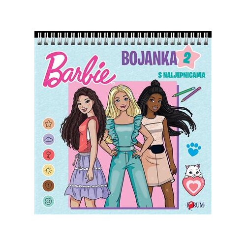 Barbie Bojanka sa naljepnicama 2 Slike