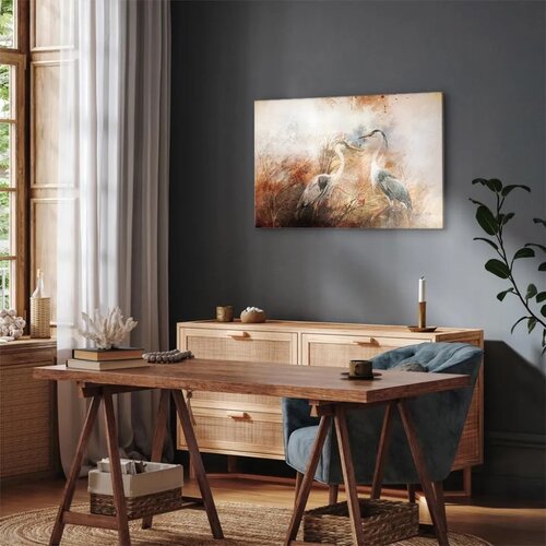  Slika - Herons on the Hunt (1 Part) Wide 60x40 Standard Slike