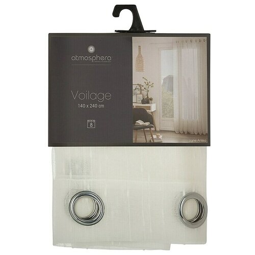  Zavjesa s oknima Annisa (Š x V: 140 x 240 cm, Bež, Motiv: Crtice) Cijene