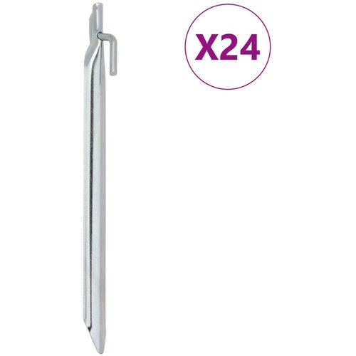 Klinovi za &scaron;ator V-oblika 24 kom 25 cm &Oslash; 20 mm pocinčani čelik Cijene