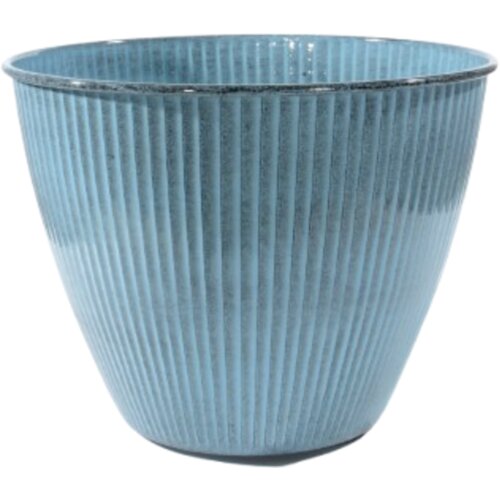 CLASSICO Modern Living Steel-Pot &amp;#039;Vintage&amp;#039; cvetlični lonec, pastelno moder - &amp;Oslash; 33 cm Slike