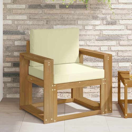  2 Komad Set vanjskih sofa Poliester Bijela i Krem Cene