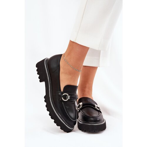 Boto Ladies moccasins decorated with rhinestones black Patina Slike