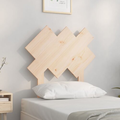 VidaXL Posteljno vzglavje 72,5x3x81 cm trdna borovina Slike