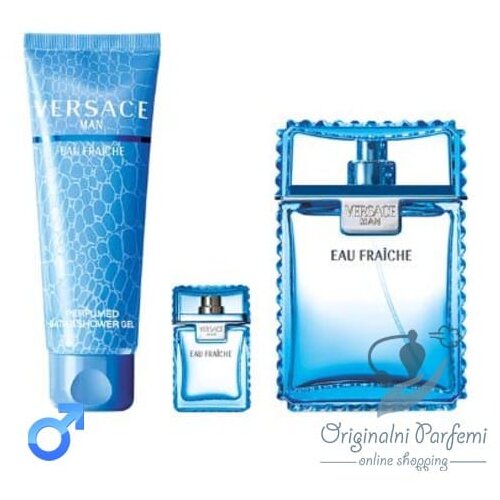 Versace man eau fraiche set 100ml+5ml+150ml Cene