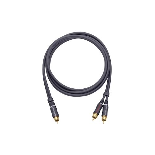 Oehlbach 23702 Cinch audio Y-kabel [2x mu&scaron;ki cinch konektor - 1x mu&scaron;ki cinch konektor] 2.00 m antracitna boja pozlaćeni Cijene