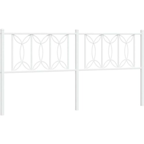 vidaXL Metalno uzglavlje bijelo 180 cm Cijene