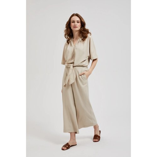 Moodo Women&amp;#039;s linen trousers - beige Slike