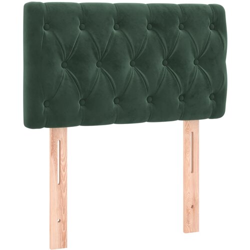 Maison Chic posteljno vzglavje - vzglavna omarica - nočna omarica temno zeleno 80x7x78/88 cm žamet, (21707174) Slike