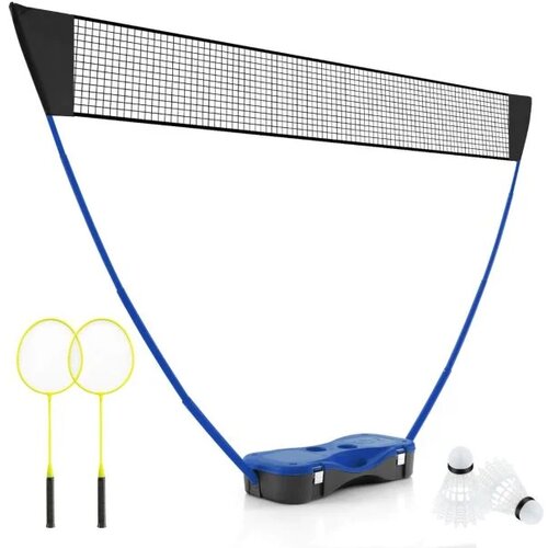  Prijenosna mreža za badminton s reketa, stalak za badminton, plava/crna Cijene