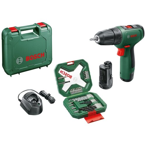 Bosch Easydrill 1200 dvostupanjska akumulatorska bušilica-odvijač, 2x1,5 Ah +GAL 1210 CV+ 34-dijelni pribor Cijene
